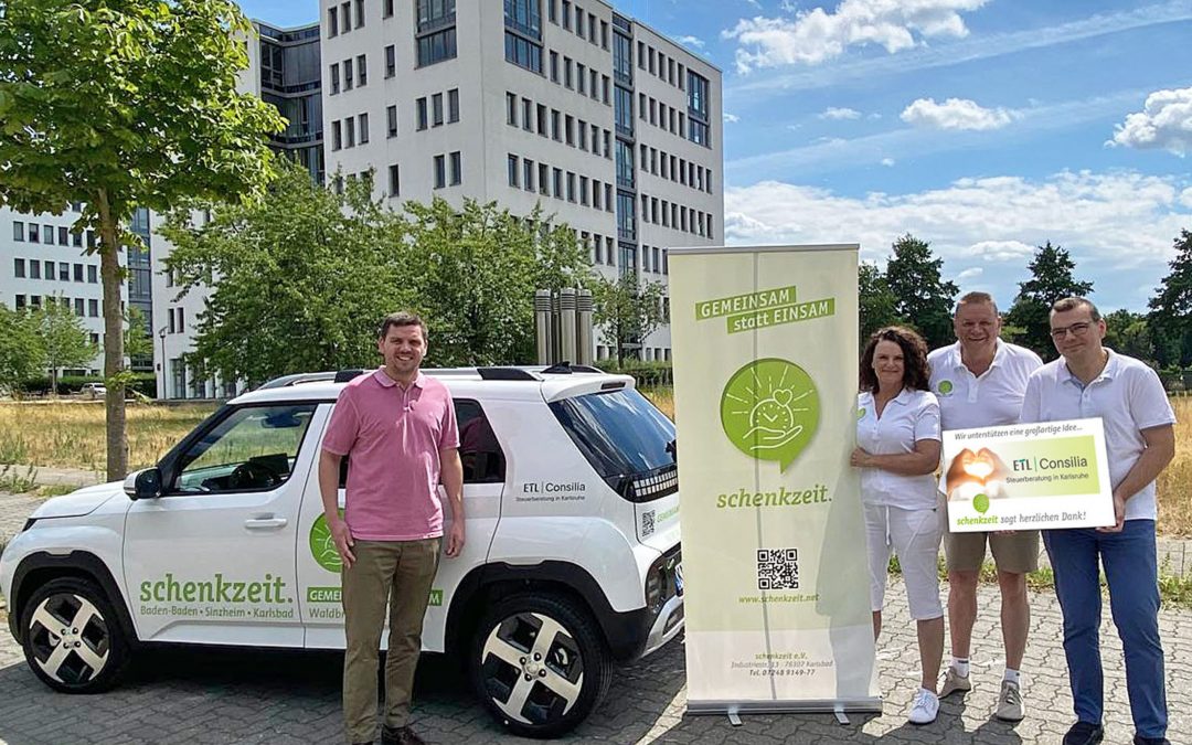 schenkzeit sagt danke an ETL Consilia, Karlsruhe
