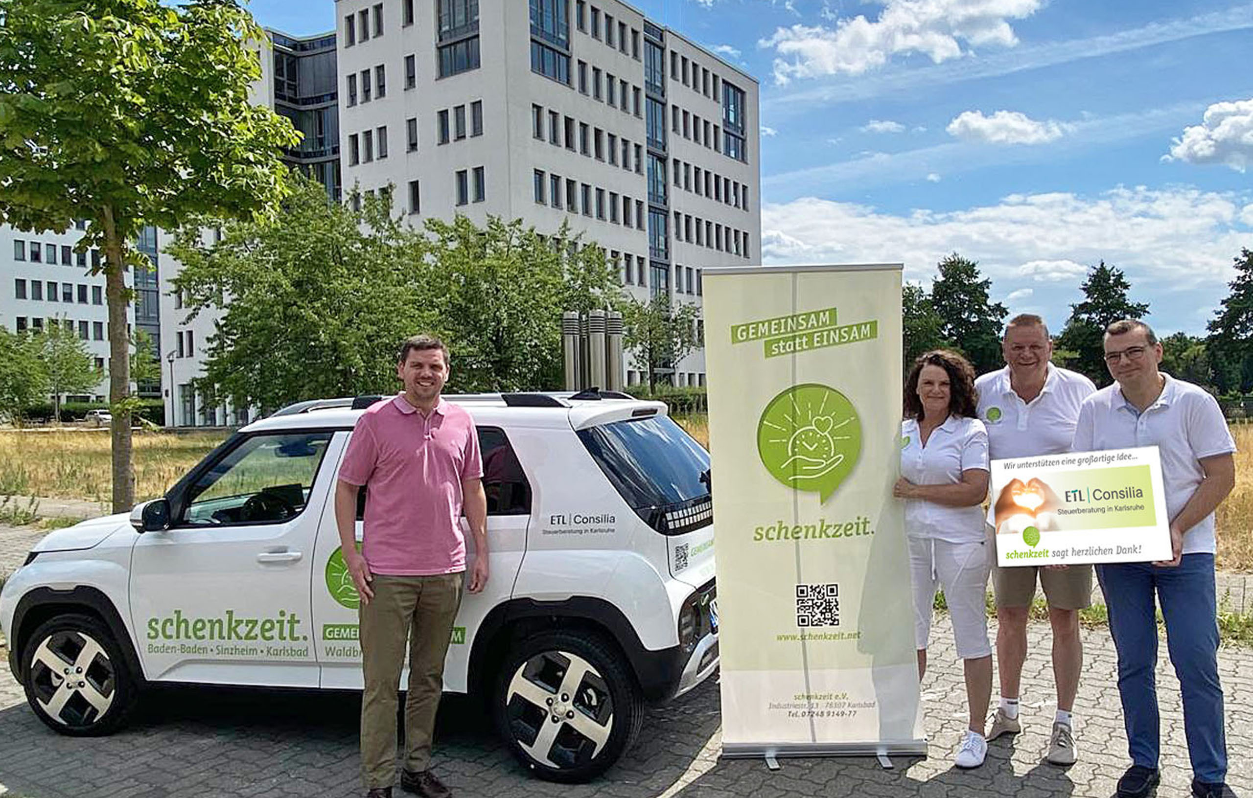 schenkzeit e.V. bedankt sich bei ETL Consilia für großzügige Unterstützung